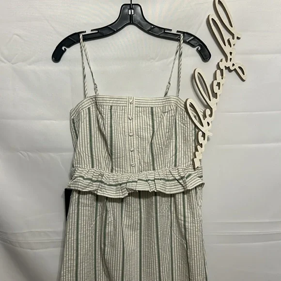 Tuckernuck Mint and White Striped Midi Dress - Picture 7 of 10